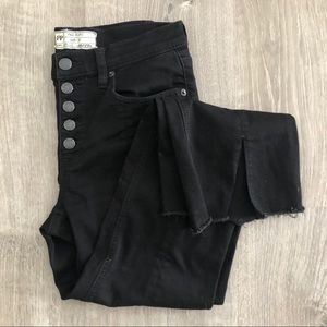 Free People Baby Bell cropped able black jeans